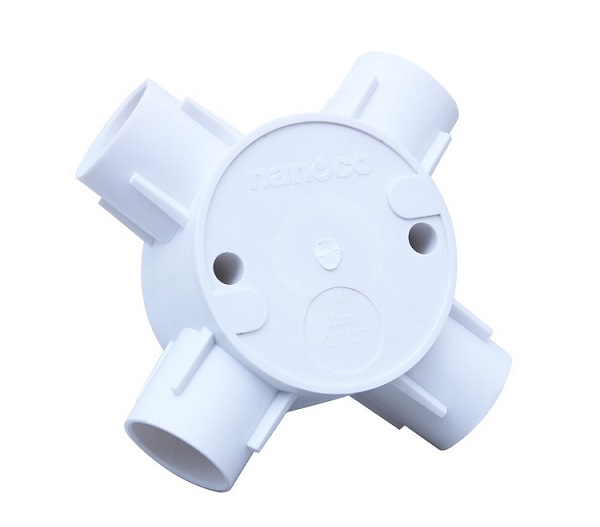 Hộp Nối 4 Ngã – Hộp Nối Điện, Hộp Nối PVC, Phụ Kiện Lắp Dây | 1Depot