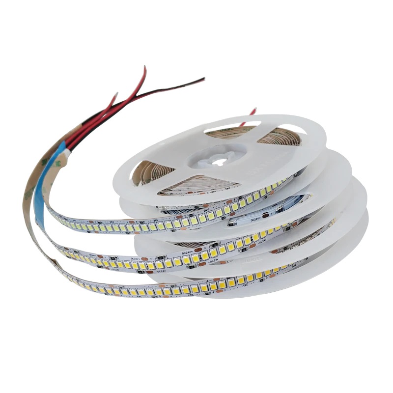 Đèn Led dây 5050 12V JCVTECH, công suất 14.4w, ánh sáng vàng 3000k, số bóng 60led/m, cấp bảo vệ ip30, 5m/cuộn