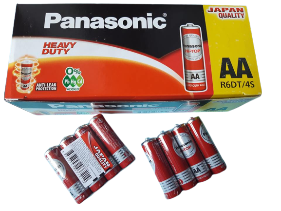 Pin than tiểu đỏ đũa AA Hi-Top Panasonic R6DT/4S (60viên/hộp)