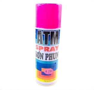 Sơn xịt ATM spray A299 màu hồng 400ml (rose), 12 chai/1 thùng