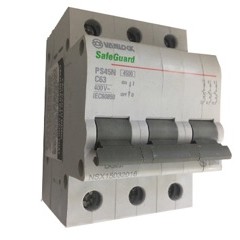 Cầu dao tự động MCB, 3 pha 63A Sino PS45N/C63
