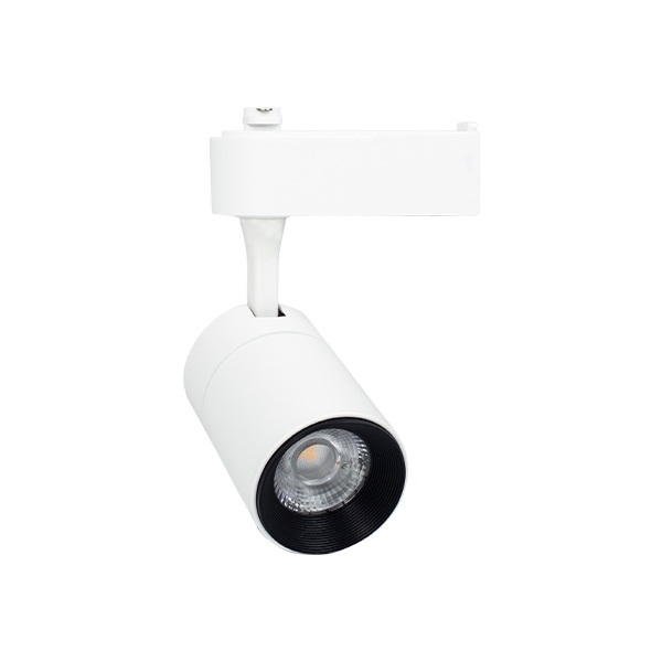 Đèn led chiếu điểm gắn ray 30W 002, Ánh sáng trắng, vỏ trắng, kích thước Ø75x180mm