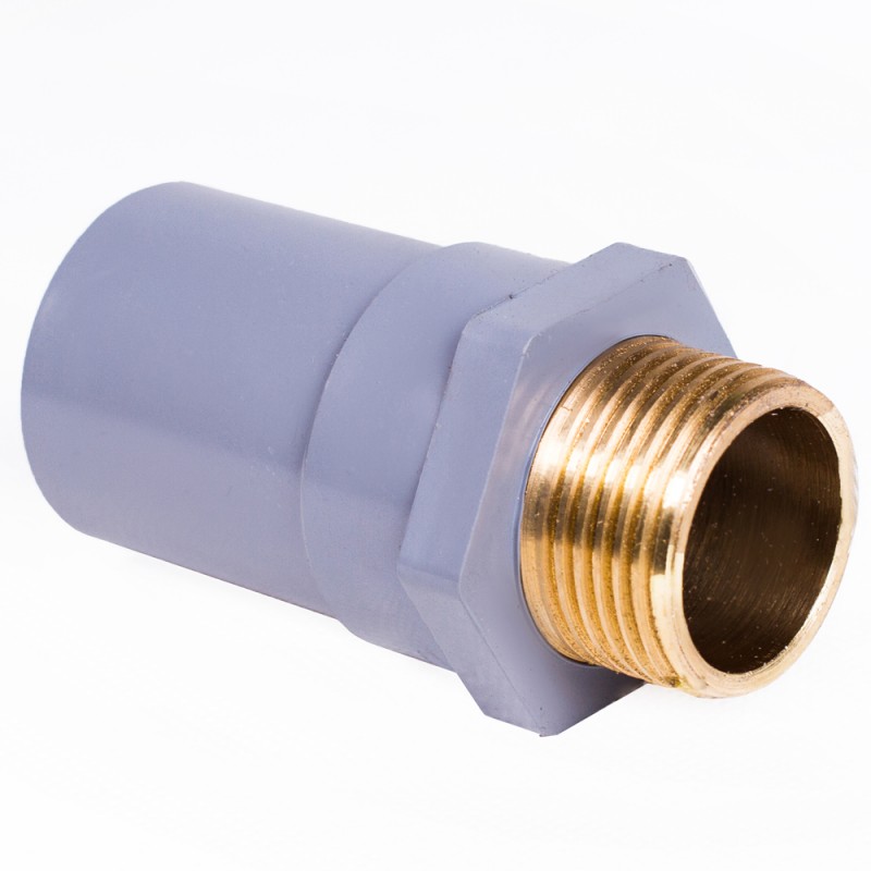 Nối ren ngoài thau Ø34 nhựa PVC Siêu Thành, loại tiêu chuẩn