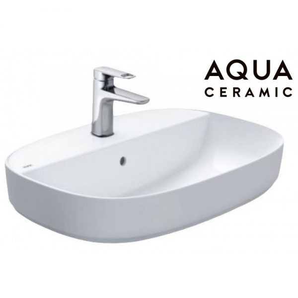 Chậu Rửa Lavabo INAX AL-652V Đặt Bàn S600 Lớn 650mm, Aqua Ceramic
