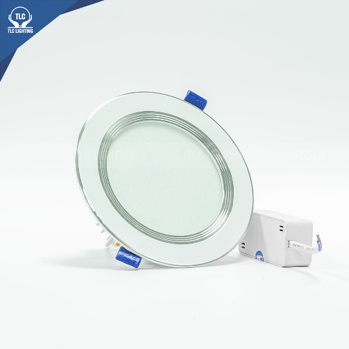 Đèn led âm trần khối đúc TOS viền bạc 12W TLC-ATO-VB-12W-03, ánh sáng vàng, chip OSRAM CHBL Đức