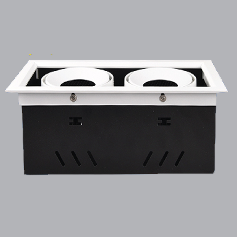 Đèn Led downlight mặt vuông đôi MPE 12Wx2, 140x270x130mm - DLS-212V ánh sáng vàng