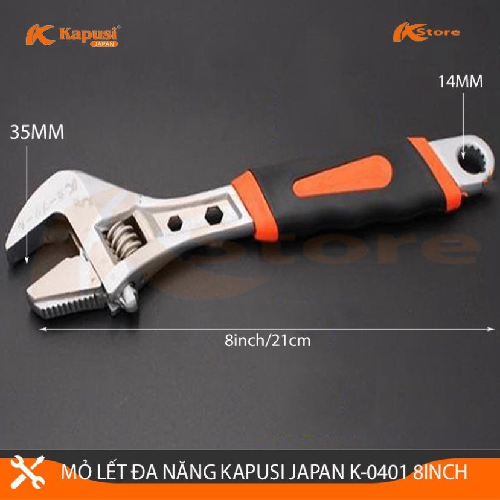 Mỏ lết xi trắng 12 inch Kapusi K-7635