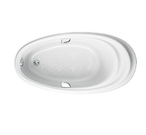 Bồn tắm Ngọc Trai TOTO PPY1610HPTE/TVBF412 Có tay vịn, Kèm bộ xả nhấn