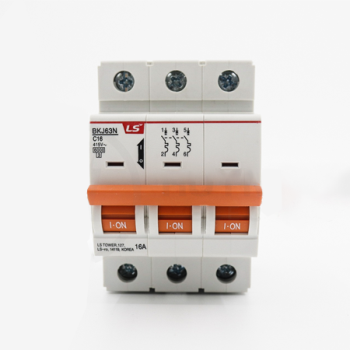 Cầu dao điện loại tép MCB LS, BKJ63N 3P 25A 6kA, gắn trên thanh ray