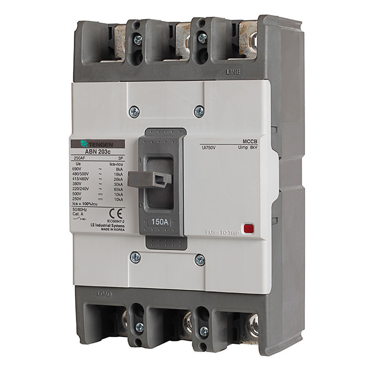 Cầu dao điện MCCB 125A 30KA, LS ABN203c, loại khối 3 Pha