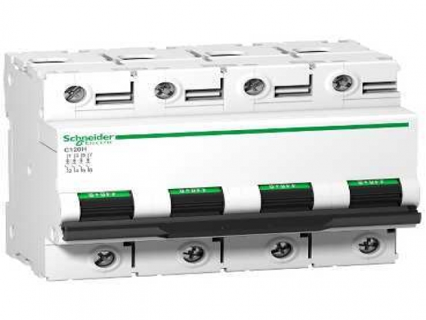 Cầu dao tự động MCB Acti9 C120H 4P 10kA 400V 125A C curve Schneider A9N18481