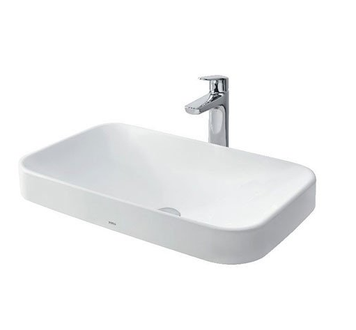 Chậu rửa Lavabo đặt bàn Toto LT5715 sứ cao cấp, thiết kế bo tròn sang trọng