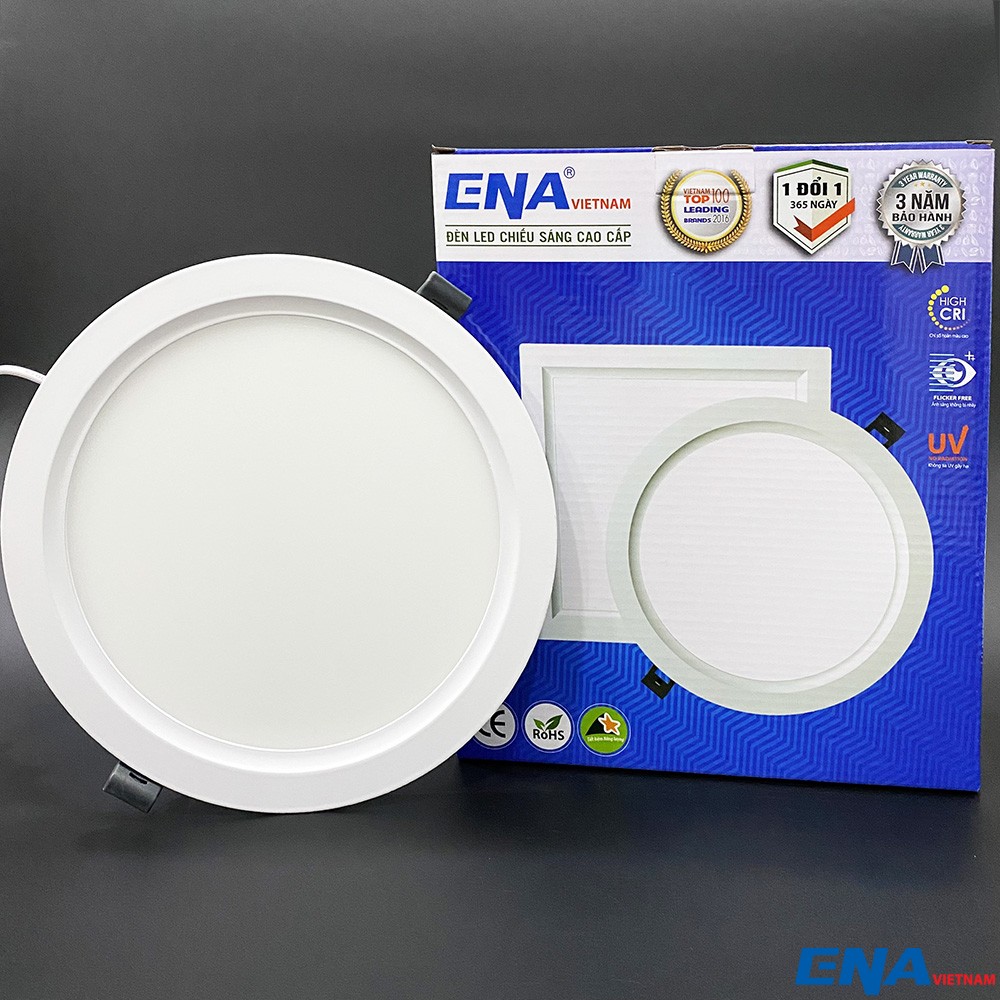 Đèn led âm trần siêu mỏng 12W Ø155 AF series ENA ATF12-170/SE(N), ánh sáng trung tính