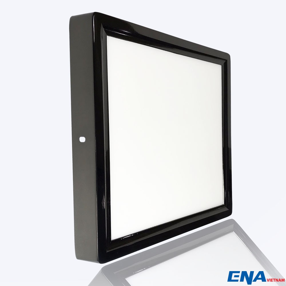 Đèn led ốp trần đen 6W ☐120 OF series ENA OVF06-120/SE(V), ánh sáng vàng