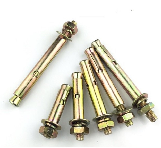 Tắc kê sắt xi vàng M6, 6x80mm