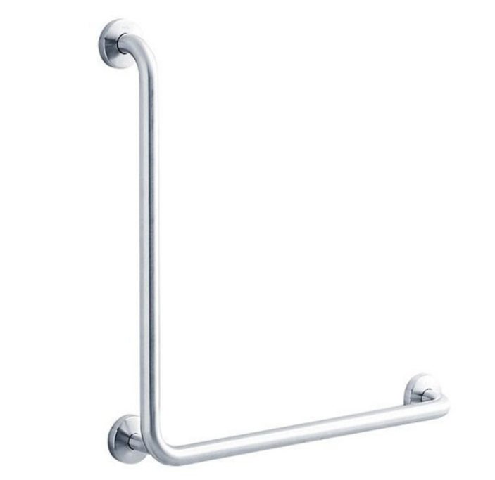 Tay Vịn TOTO T113BL9, Chữ L Góc 700x700mm, Inox ABS (φ34)