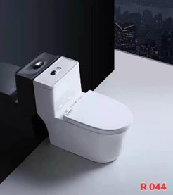 Bồn cầu liền khối  LUCO R 044  Xả Xoáy 3/6L, Men Nano