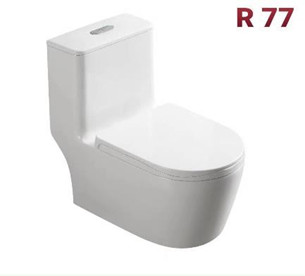 Bồn cầu liền khối Nắp Tròn LUCO R 077 Xả Kép 3/6L