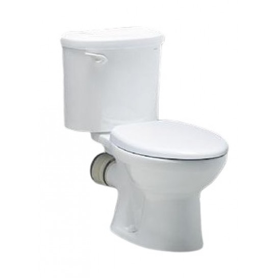 Bồn cầu thoát ngang Caesar CPT1332 men chống bám, nắp êm