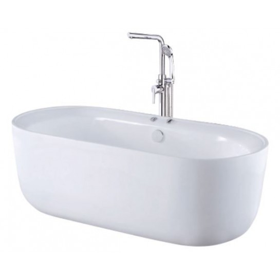 Bồn Tắm Đặt Sàn CAESAR AT0750 Độc Lập 1.5M, Cho Phòng Tắm Nhỏ