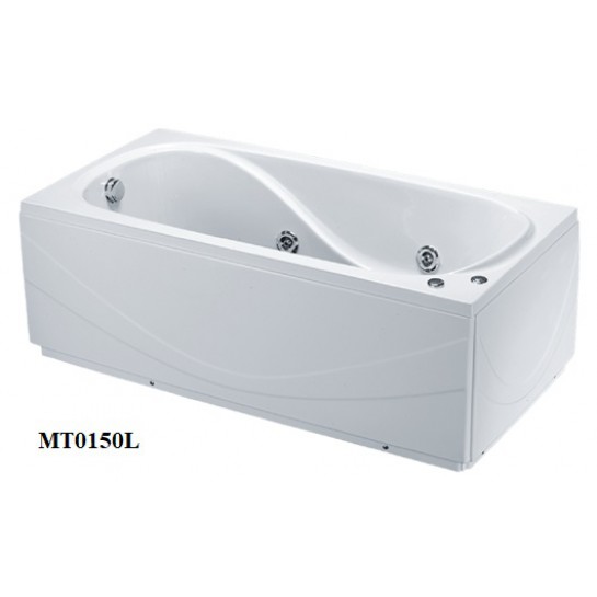 Bồn Tắm Massage 1.5m Chân Yếm CAESAR AT0150