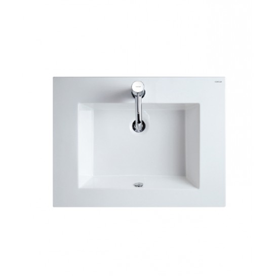 Chậu lavabo âm bàn Caesar LF5032 men chống bám, kiểu dáng tinh tế