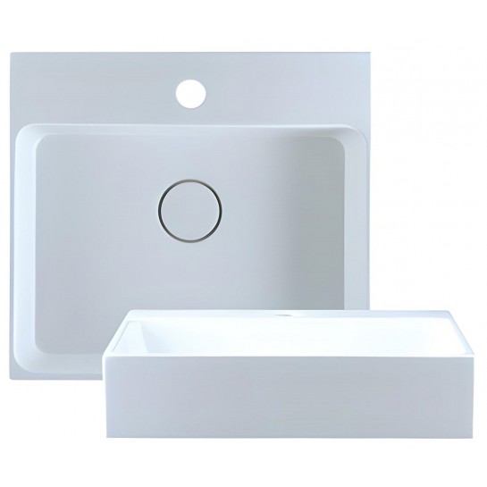 Chậu lavabo đặt bàn Caesar L5253 men chống bám, kiểu dáng sang trọng