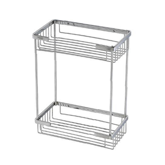 Kệ inox 2 tầng Caesar ST859 gắn tường chữ nhật, inox chống gỉ