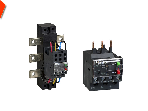 Rơ le nhiệt EasyPact TVS hợp bộ với khởi động từ có đầu nối bằng thanh đồng, 259...414, E300...E400, Schneider LRE487