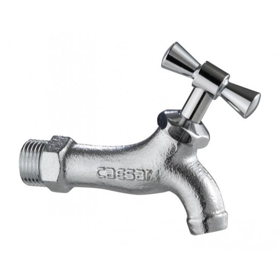 Vòi tường lạnh Caesar W034-1 bền đẹp, chống gỉ, dễ lắp đặt