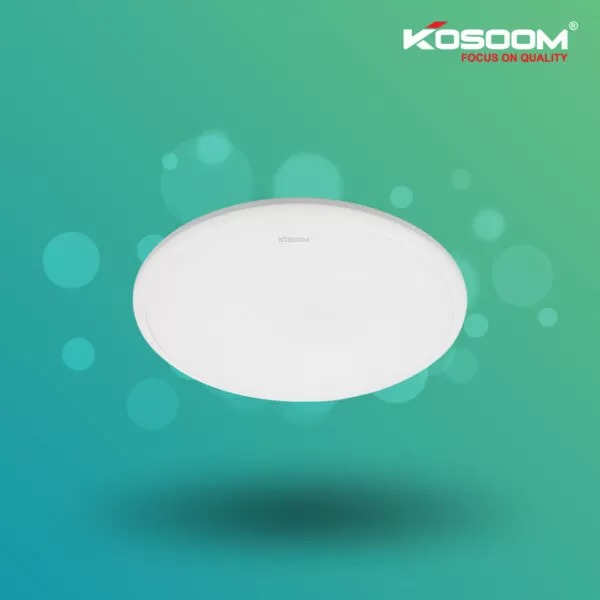 Đèn led ốp trần Artemis viền trắng 15W, kích thước D236*H42, Kosoom OP-KS-ATM-15-VT, ánh sáng trắng