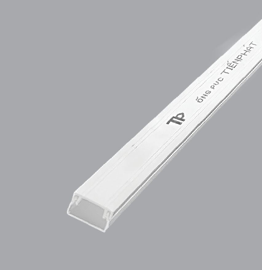 Nẹp nhựa vuông luồn dây điện 2P Tiến Phát V20/R, cây dài 1m7