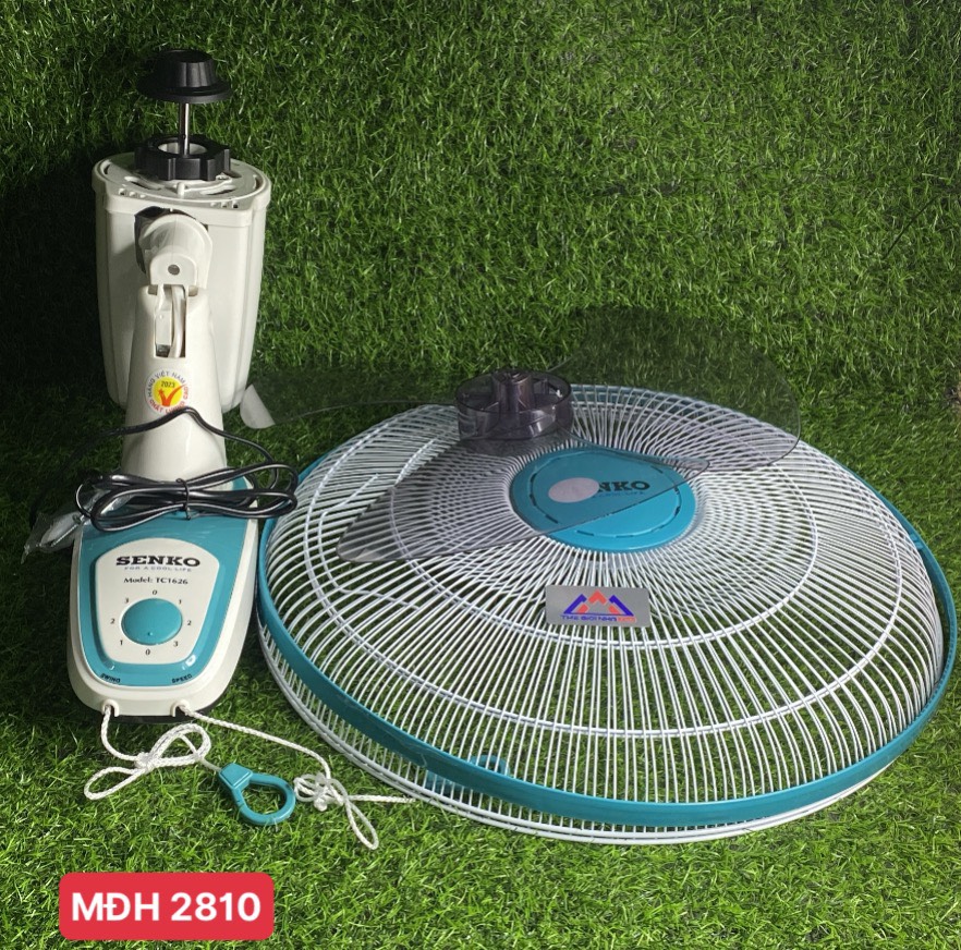 Quạt Treo Tường 2 dây Senko TC1626 màu xanh, công suất 47W