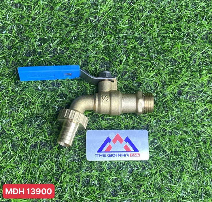 Vòi vườn đồng tay Inox Ø21 MBV Minh Hòa, PN10 DN15