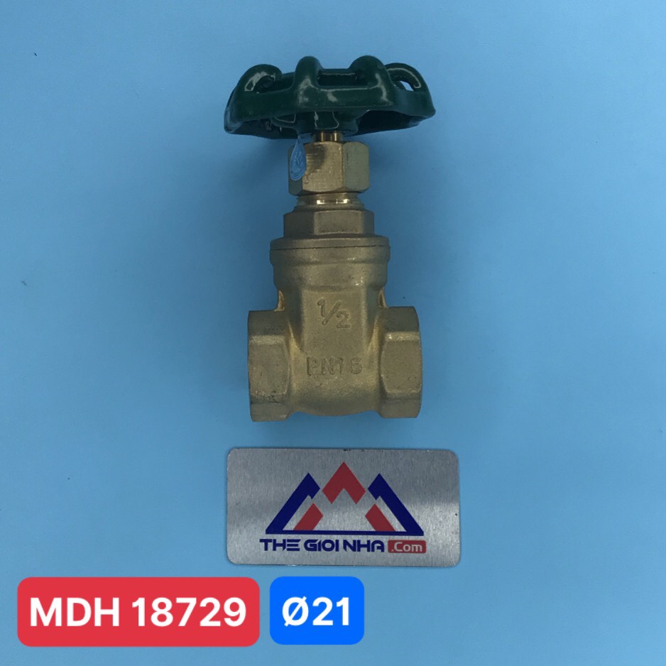 Van cửa đồng Minh Hòa MBV-PN10 DN15 Ø21 M0129