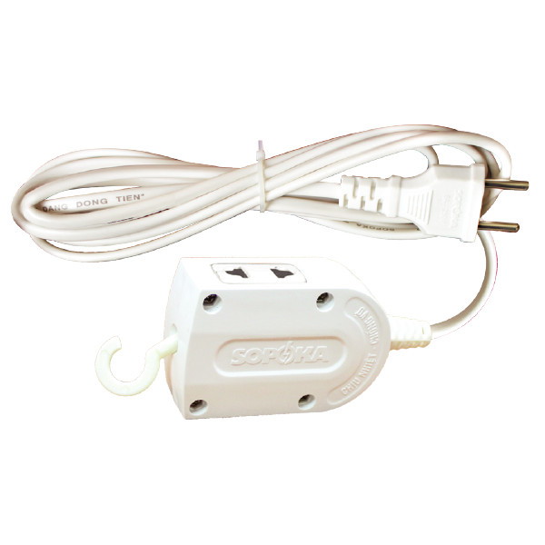Ổ cắm lõi sứ chống cháy Sopoka H45, dây 4.5m