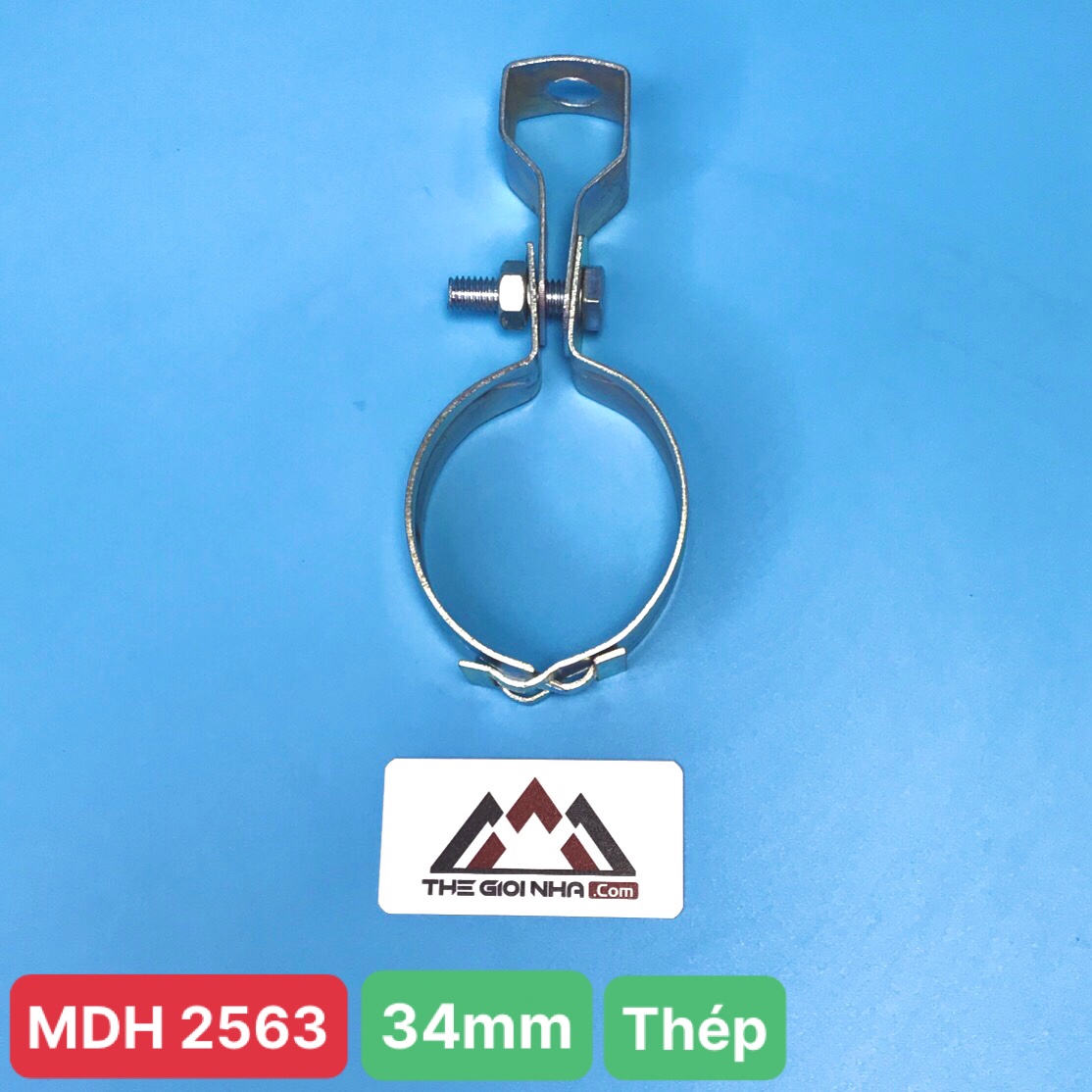 Cùm treo ống φ34mm, chất liệu sắt
