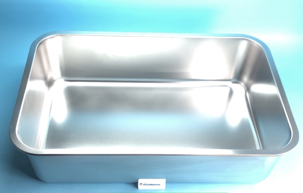 Khay inox 304, kích thước 600 x 400 x 150 mm (kèm nắp)