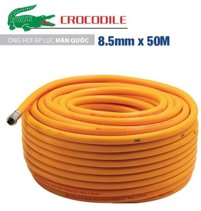 Ống áp lực cao Hàn quốc Crocodile 8.5, đường kính trong 8.5mm, ren kết nối 13.8mm, 1 cuộn/50m