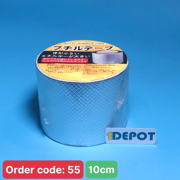 Băng keo chống thấm bản rộng 10cm, dài 5m, dày 1,5mm, màu vân bạc