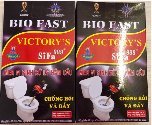 Bột men vi sinh SiFa Bio Fast 300g (24 hộp/thùng), xử lý hầm cầu, khử mùi hiệu quả