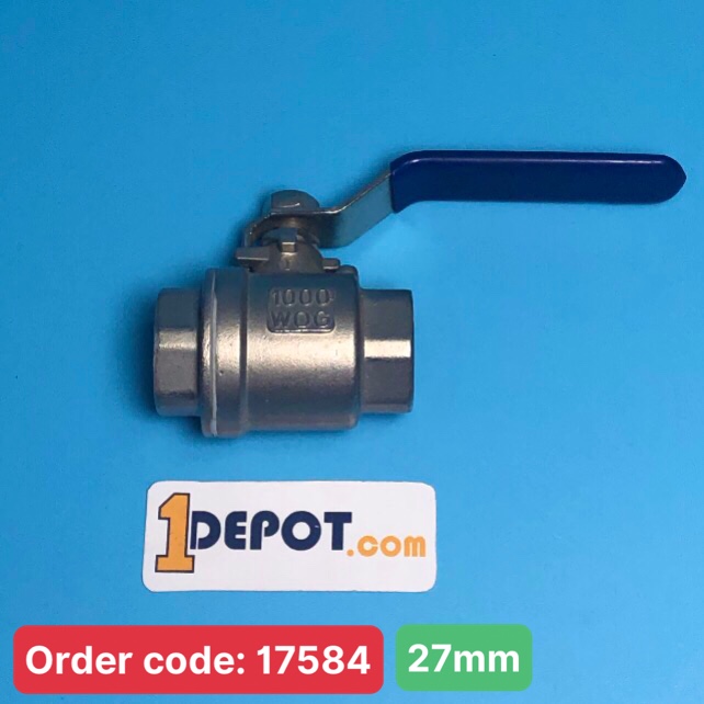 Van bi inox tay gạt Ø27 bền chắc