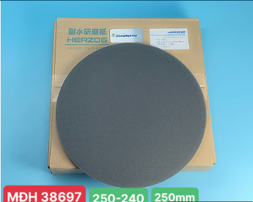 Giấy mài mẫu Herzog 250-240 Ø250mm, độ mịn grit #240
