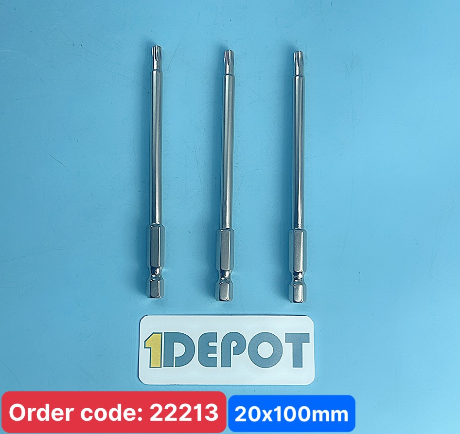 Mũi hoa thị có lỗ chuôi lục giác S2 Broppe T20×100mm