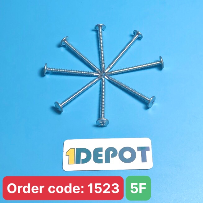 Vít đầu dù đuôi cá 5F, chất liệu sắt, đóng gói 100g (~31 con)