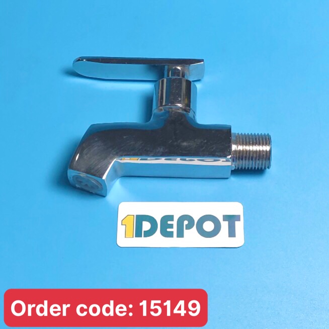 Vòi nước lạnh Luco ren Ø21mm, chất liệu xi