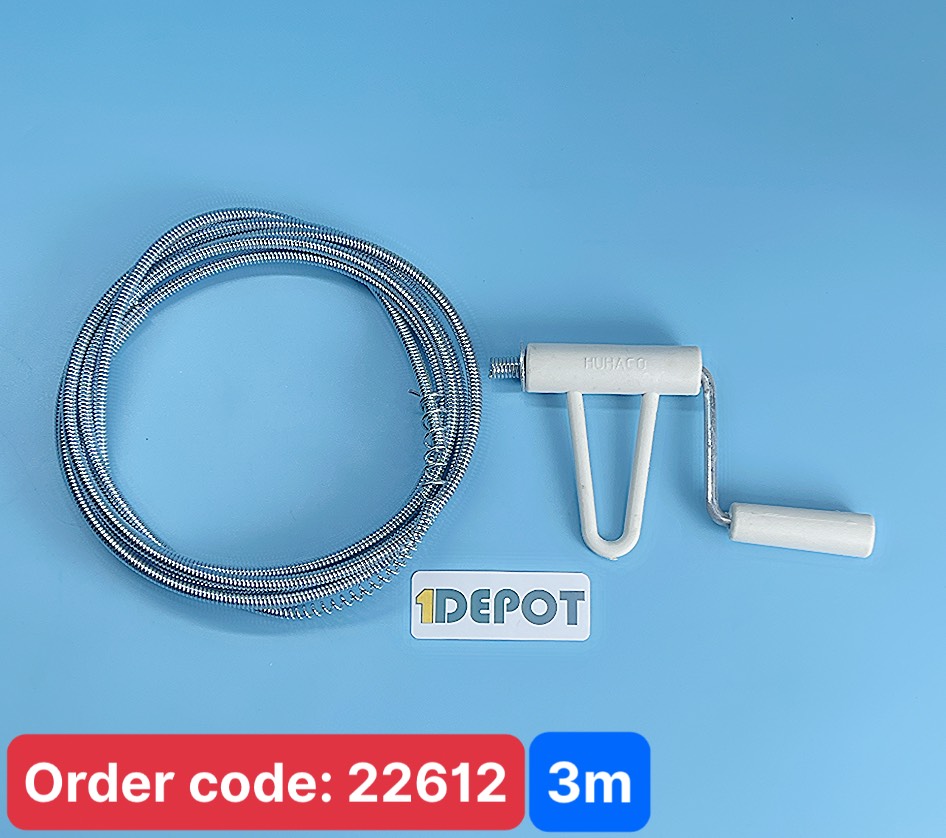 Dây lò xo thông cầu cống inox 3m, chống gỉ sét, linh hoạt, dễ sử dụng