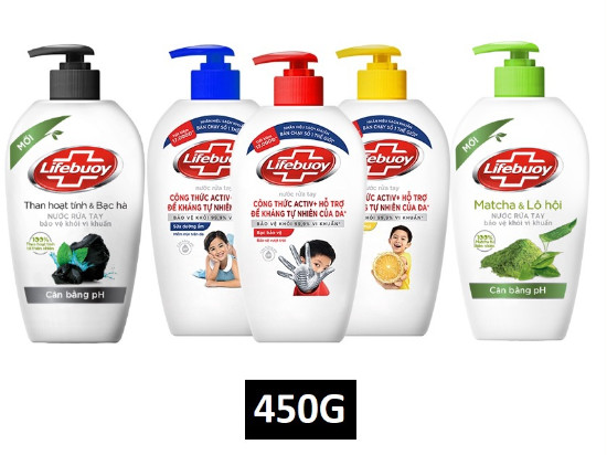 Nước rửa tay Lifebuoy 450gr/chai