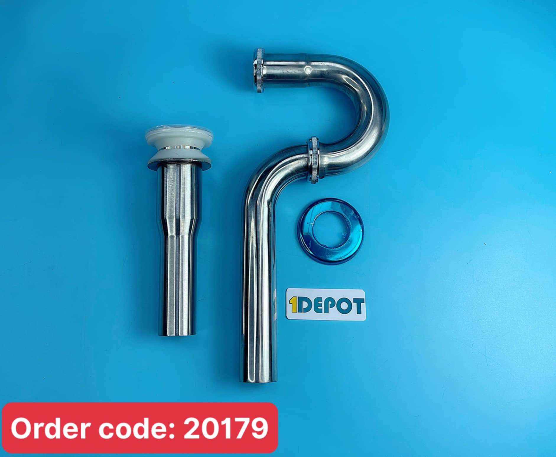 Bộ xả nhấn lavabo Vanni VN-096 Inox 304 cao cấp, bền đẹp