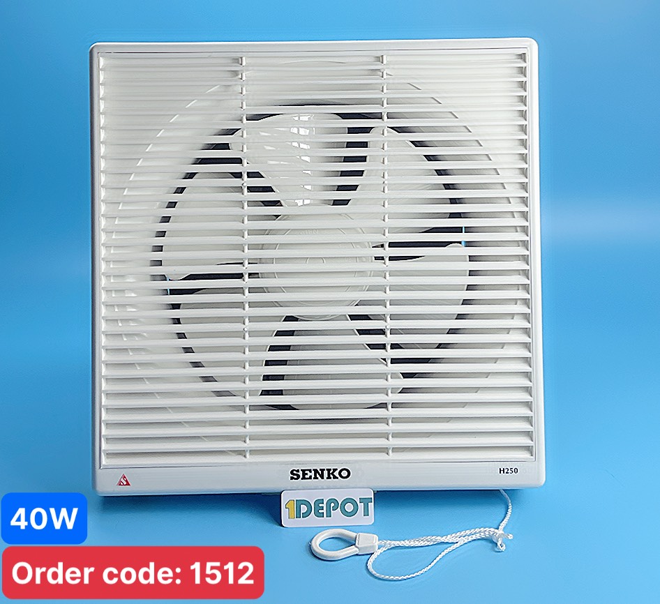 Quạt hút gắn tường Senko H250 40W 42 m³/phút